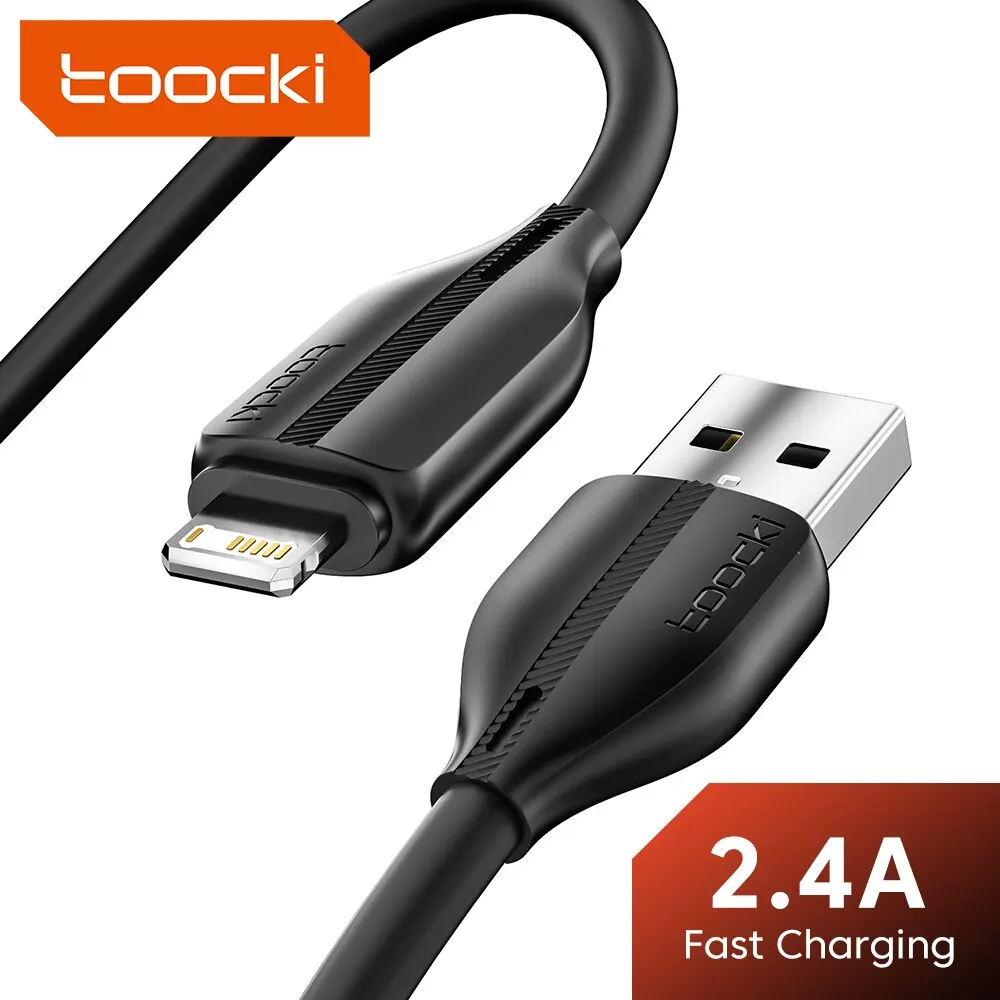 Toocki USB Cable For iPhone Cable Fast Charge Data Kabel For iPhone XR 8 7 6 Plus 11 12 13 14 Pro Max Charging Charger Data Cord