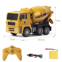 us stock huina 1333 118 2 4g concrete mixer engineering truck light construction vehicle toys fast shipping th18041 smt7