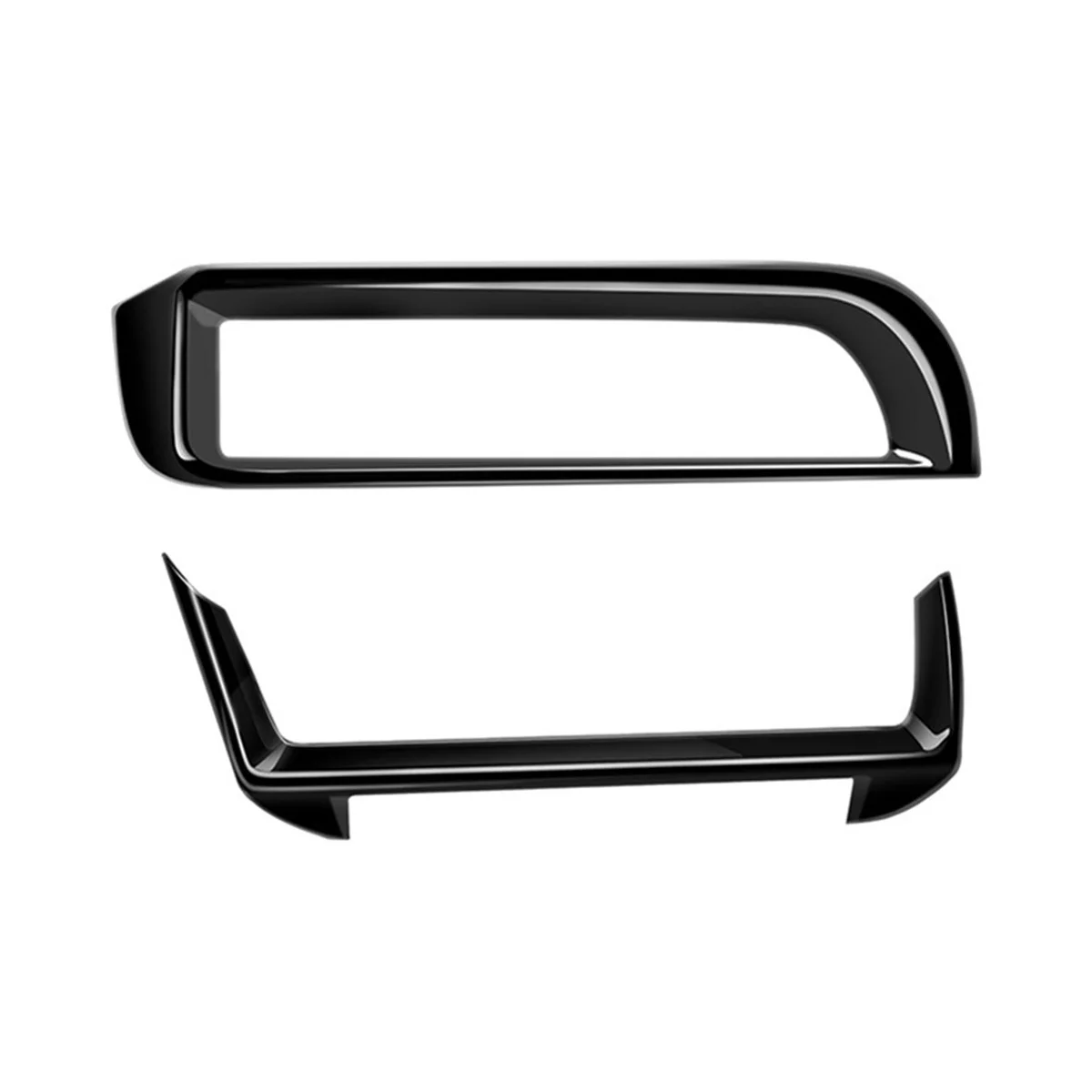

Bright Black Front Dashboard Side Air Outlet Left Right