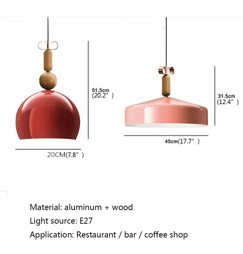 TYLA красочный подвесной фотосветильник современный простой для дома