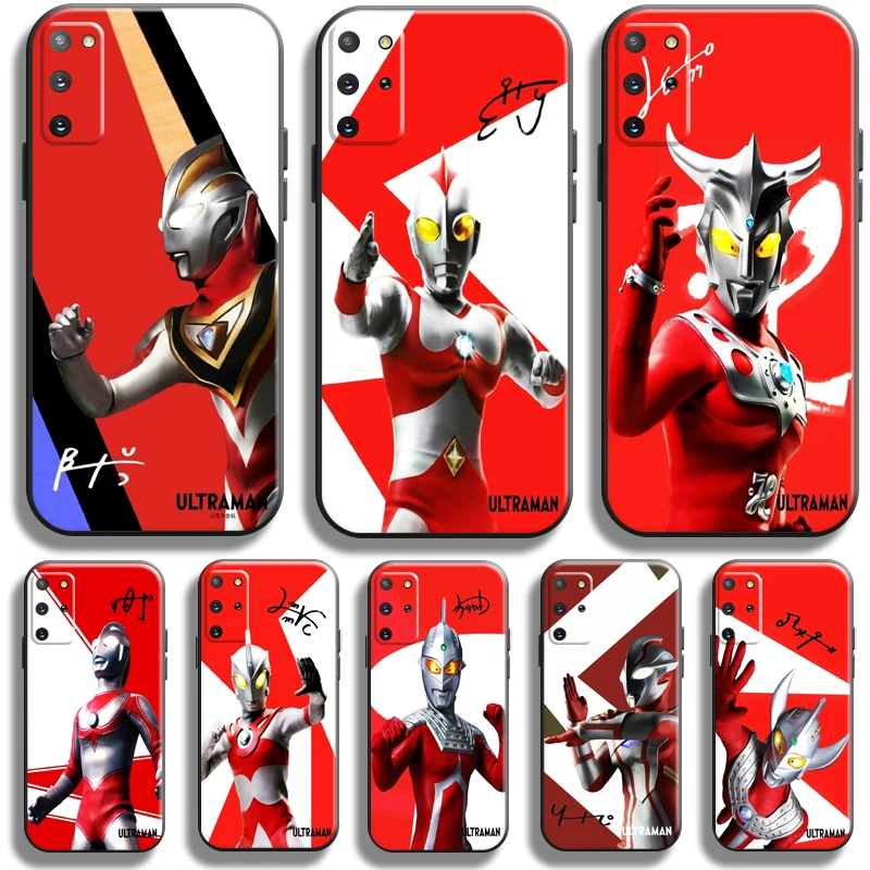 

Anime Ultraman For Samsung Galaxy S21 S20 FE Ultra S21 S20 Plus 5G Phone Case Soft Carcasa Silicone Cover Funda Black TPU