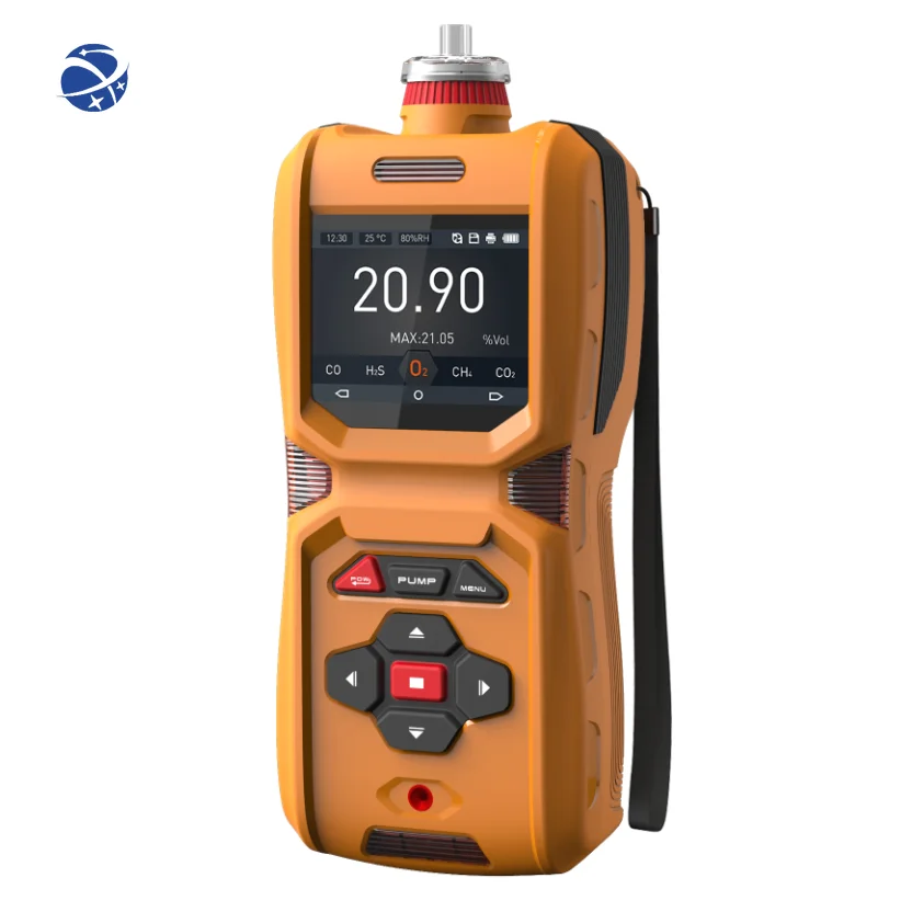 Высокоточный портативный анализатор Газа 6 CO H2S O2 Ex CO2 NOX оксиды азота с внутренним