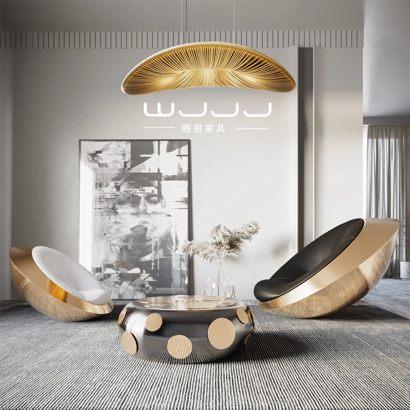 

UFO creative leisure UFO lounge chair modern large FRP shaped sofa