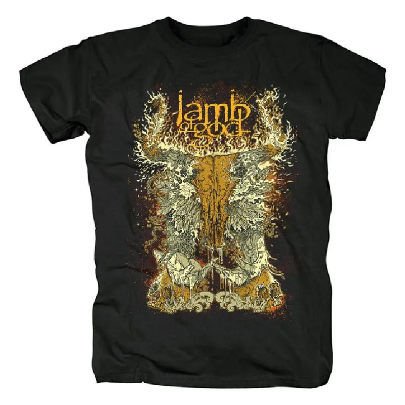 

Lamb of God Heavy Mental Band Men's T-shirt Summer Short Sleeve Top Pattern Harajuku Street Apparel T-shirt Versatile Clothing