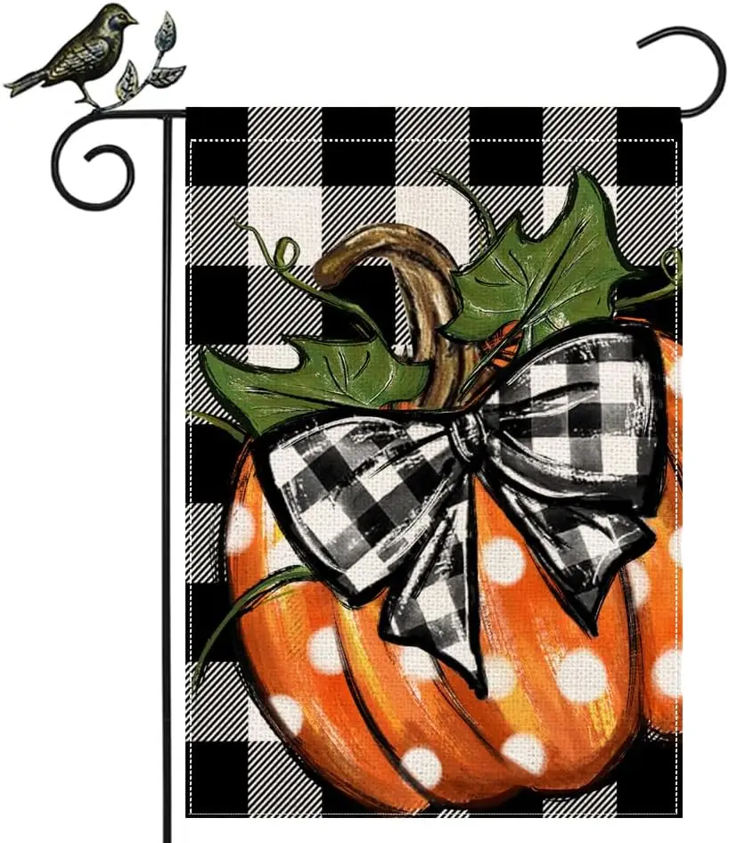 GEEORY Осенний садовый флаг 12 5 x 18 дюймов двухсторонний маленький осенний