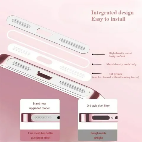 Металлическая пылезащитная сетка для IPhone 12, 13, 14, 15, 16 Pro Max, динамик, пылезащитная сетка, порт для зарядки, защита от царапин, пылезащитные аксессуары