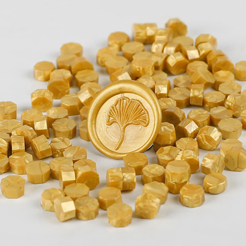 

100Pcs Gold Sealing Wax Seal Beads Beans Stamp for DIY Craft Wedding Birthday Party Invitation Wax seal Ancient Sealing Wax