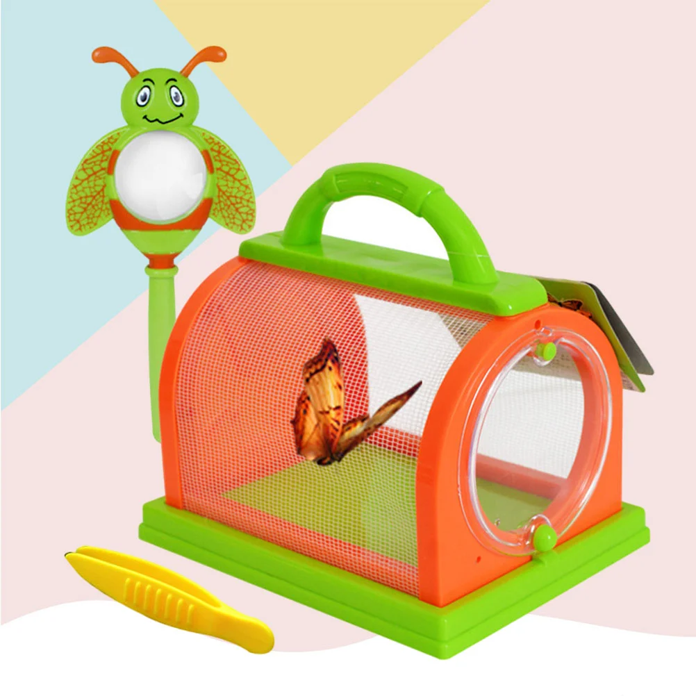 

1 Set Cage Carrying Handle Portable Exploration Cage Habitat for Boys
