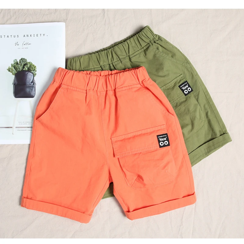 Boys Shorts Kids Eastic Band Short Pant 2023 Summer 2 To 12 Yrs Children's Clothing Teenagers Sports Trousers Casual