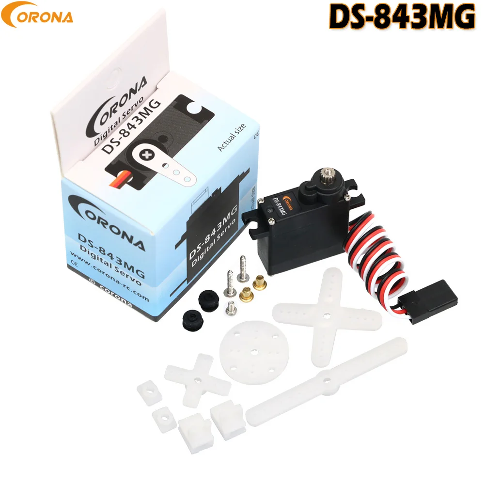Corona DS843MG DS-843MG Цифровой микросервопривод с высоким крутящим моментом 4 8 кг/0 10 с/11 5
