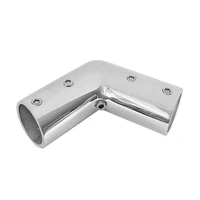boat marine 316 stainless steel 1 25mm hand rail fitting elbow 125 degree pipe connector hardware