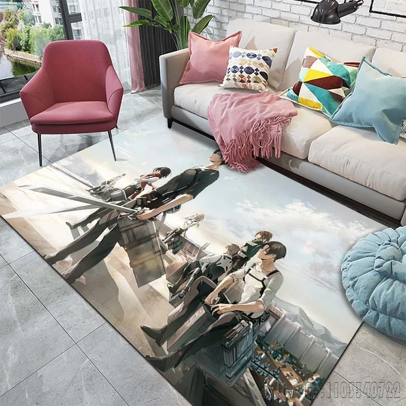 Аниме-ковер A-Attack on Titan с рисунком ковер для спальни украшение пола гостиной