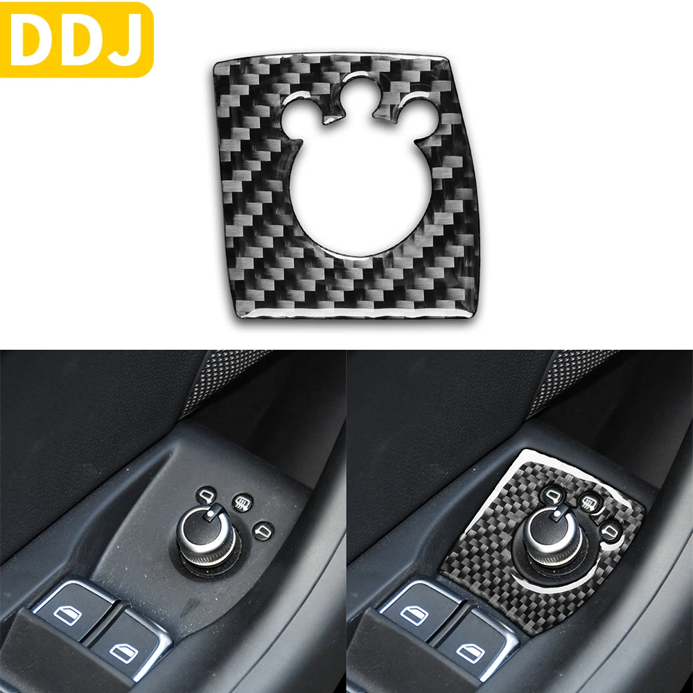 

Auto Folding Mirror Control Buttons Trim Sticker Carbon Fiber Interior Modification Accessories Styling For Audi Q3 2015-2018