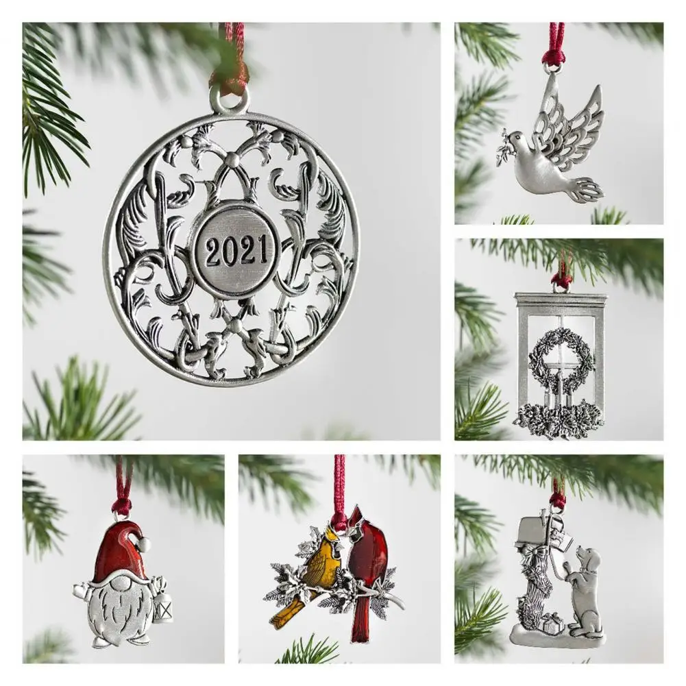 

Alloy Adorable Lovely Festival Hanging Ornament Xmas Themed Pattern Hanging Pendant Waterproof for Household