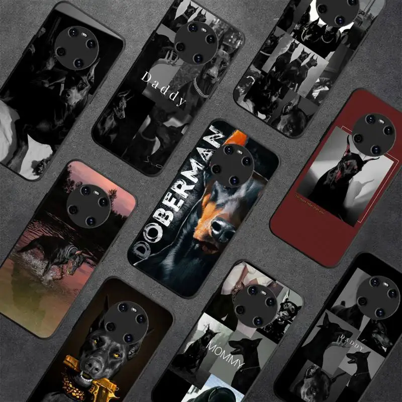 

Animal Dachshund Doberman dog Phone Case for Huawei Y 6 9 7 5 8s prime 2019 2018 enjoy 7 plus