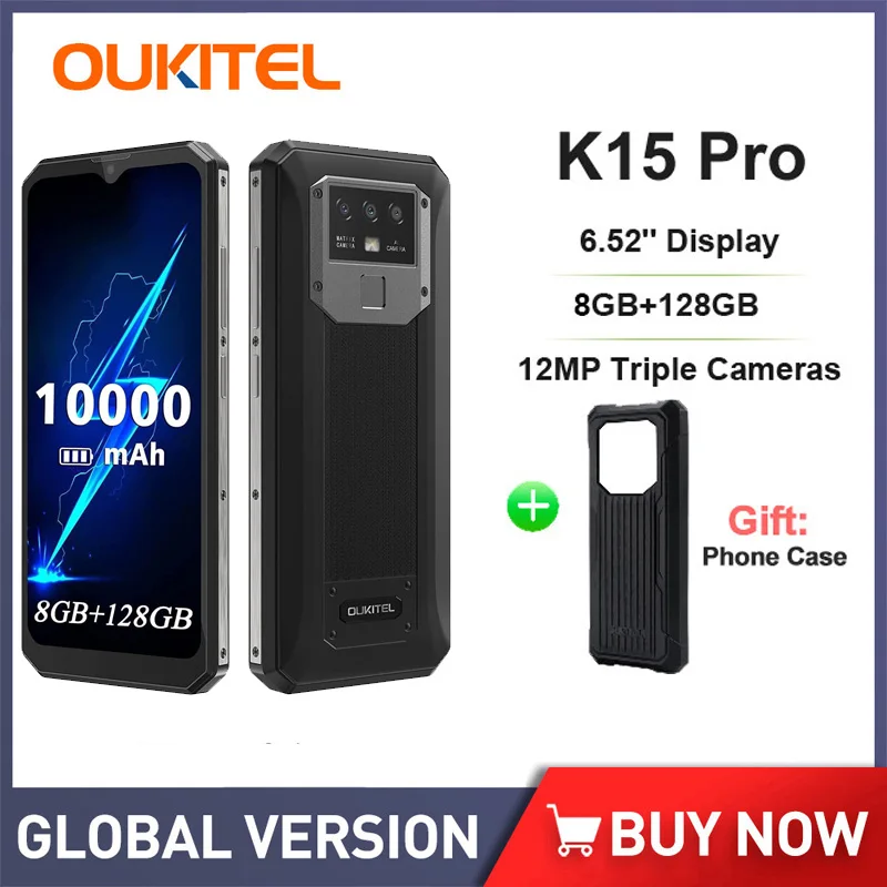 Oukitel Mobile Phone 8g Ram 128g Rom 6.52