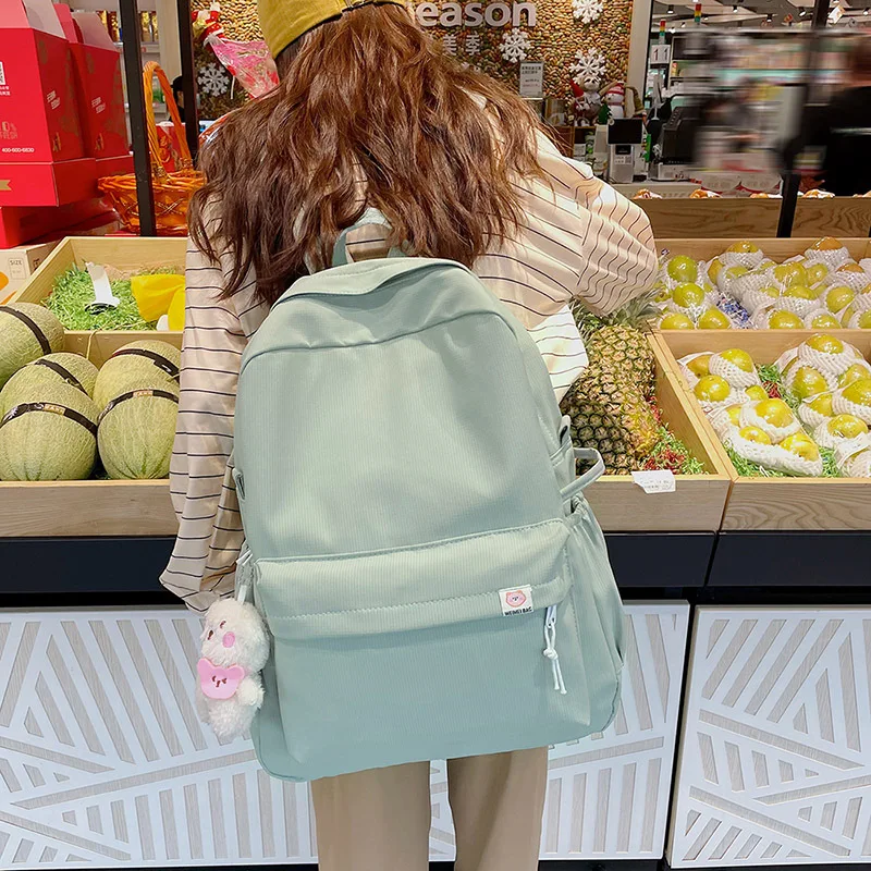 

Милый женский вместительный рюкзак Bfuming, водонепроницаемый нейлоновый женский школьный ранец для ноутбука, дорожная сумка для книг для кав...