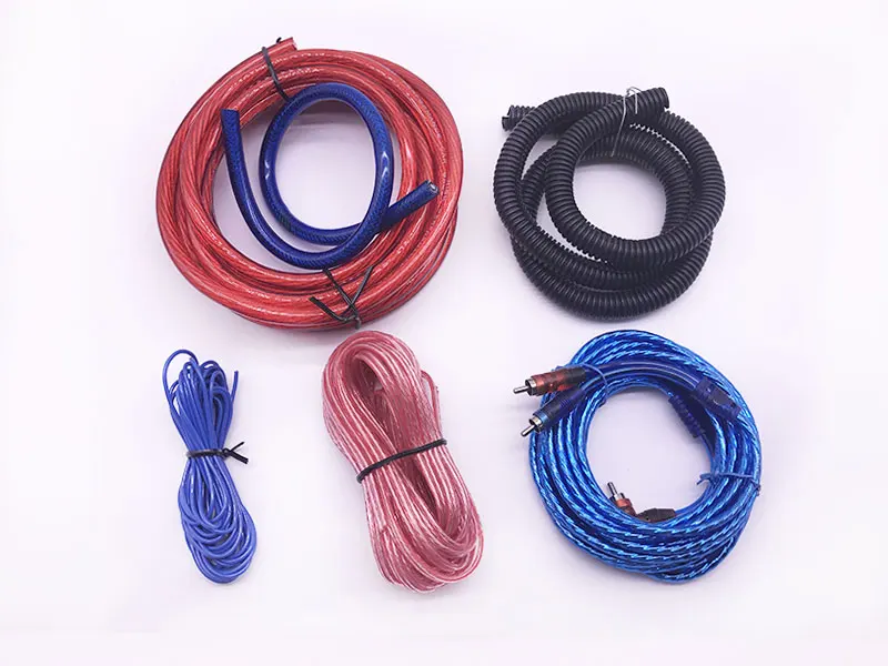 Комплект проводки автомобильной аудиоколонки DQ комплект проводов 4GA усилитель