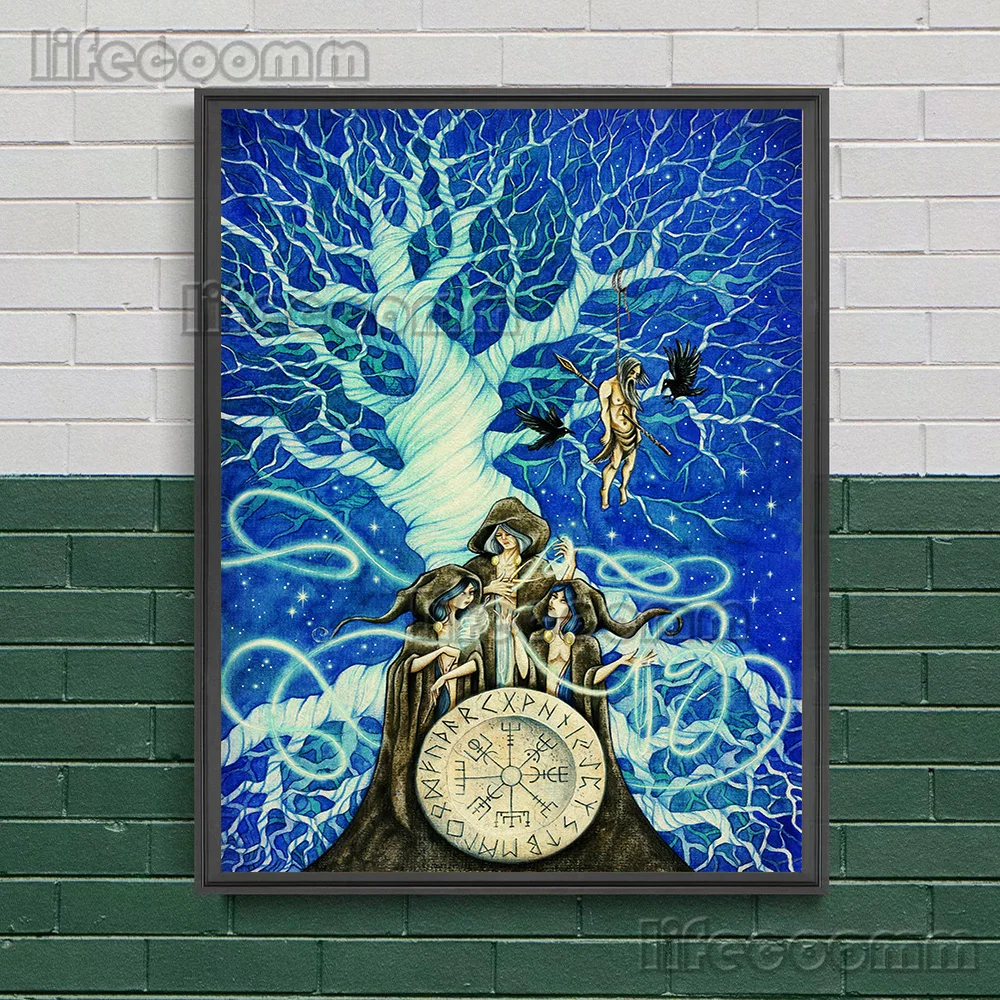 Абстрактная печать на холсте 