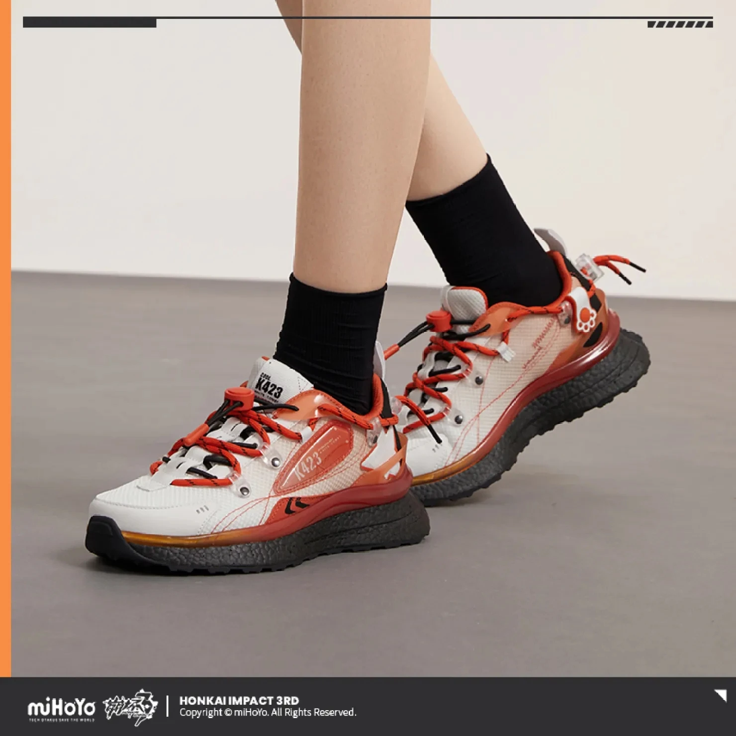 

[Genuine] Anime Game Honkai Impact 3rd Cosplay Kiana Kaslana Casual Sneakers Adult Fashion Running Shoes Pendant Xmas Gift 36-45