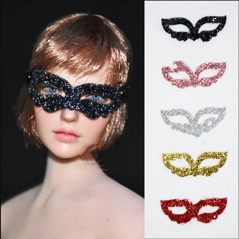 

KZMS01 1/6 Perempuan Prom Masker Penutup Mata Dekorasi Aksesoris Gambar Dalam Stok For 12" Action Figure Body Doll Toys