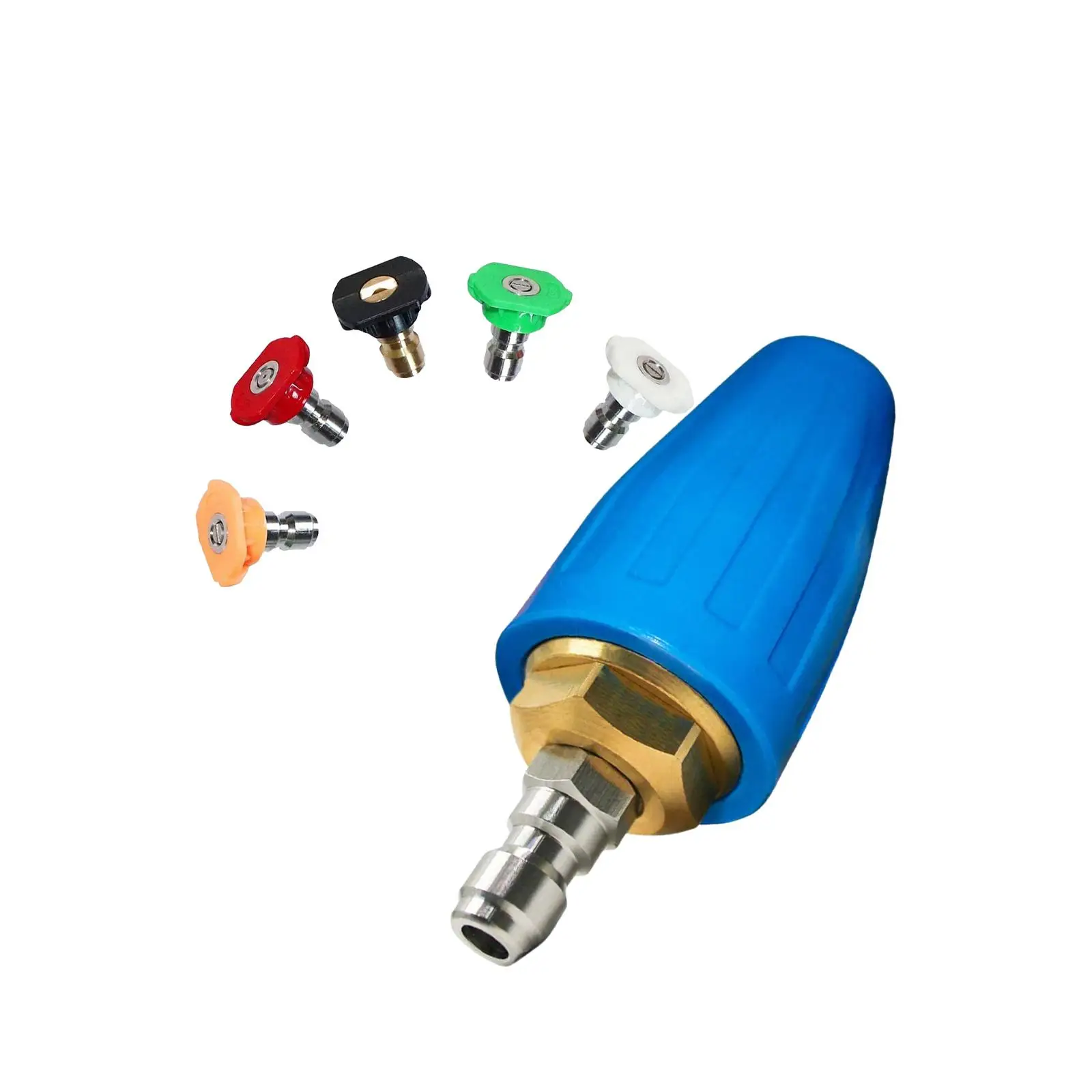 5000 PSI вращающаяся турбонасадка под давлением универсальная 5 фотографий