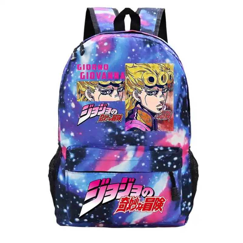 

Kawaii Jojo Bizarre Adventure Bacpacks Students School Backpack Boys Girls School Bags Teens Fashion Anime Mochila Men Backpack