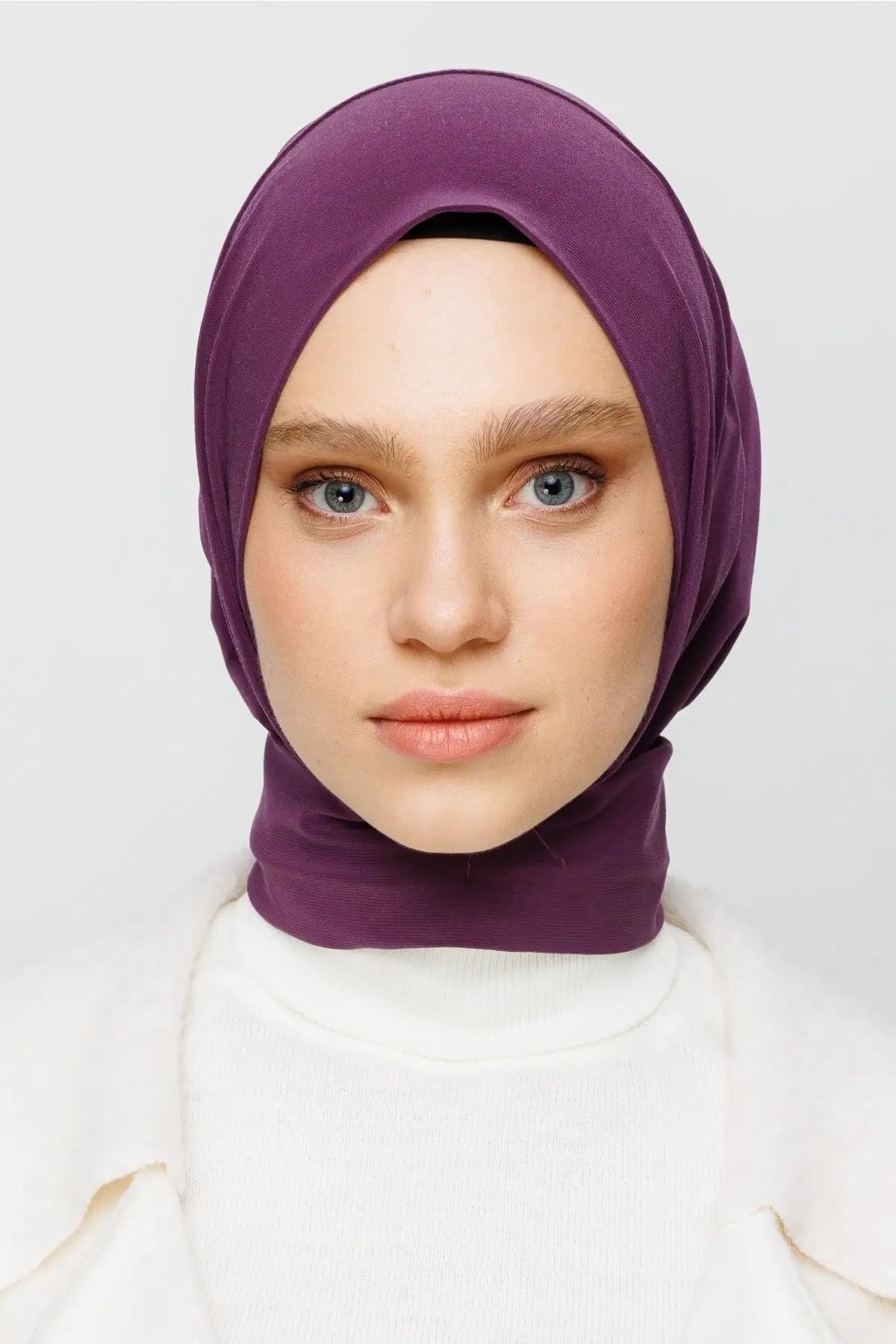 

Women Hijab Lavender Snaps Boyunluk Hijab Shawl Polyester Desensiz Hooded Wrinkling durable Single
