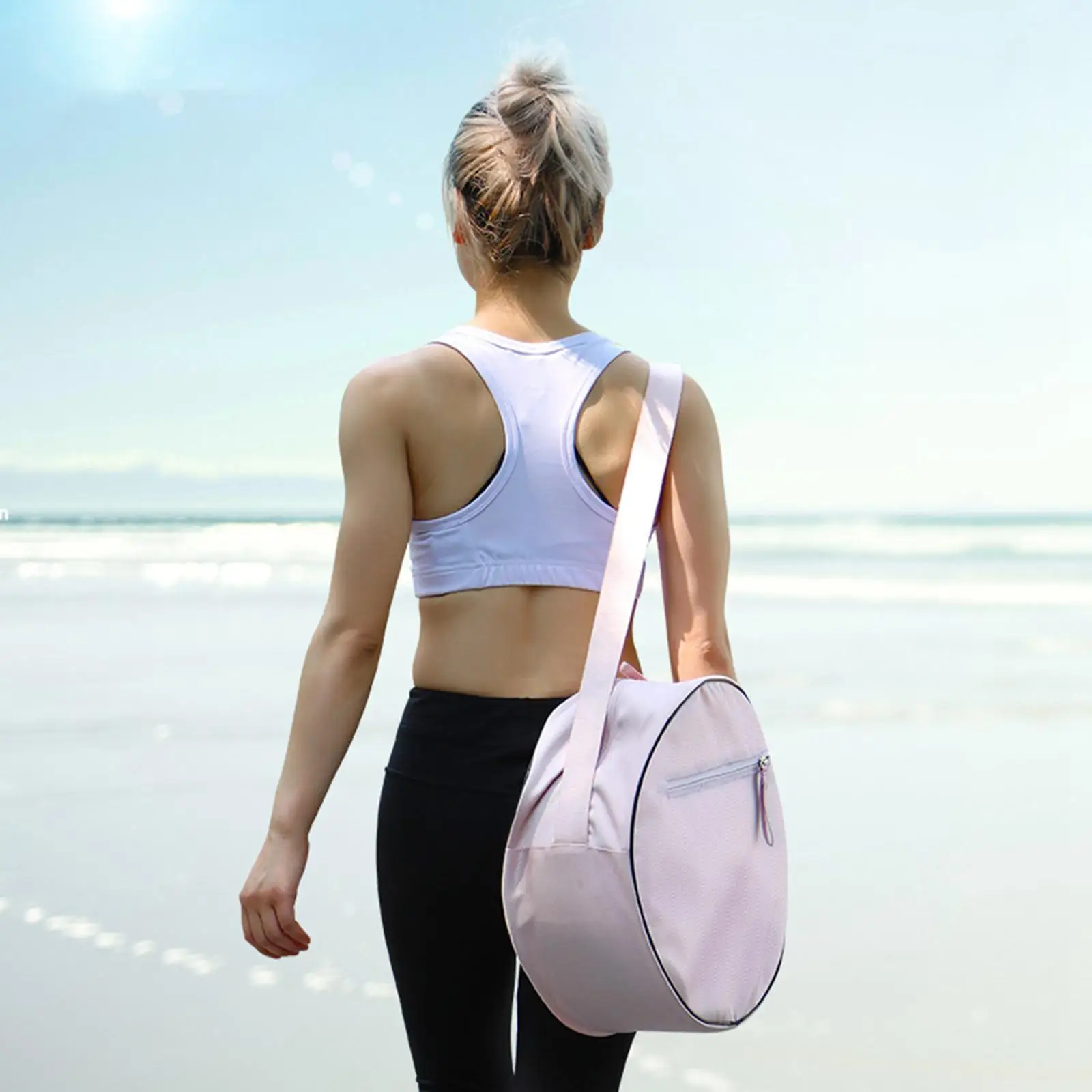 

Bag Pink Storage Bag W/ Zippers Yoga bags for Body Balance