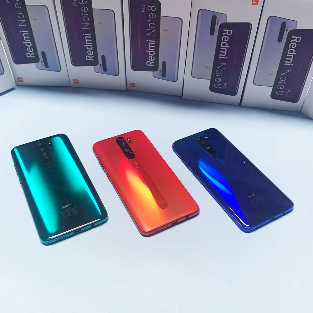 Orginal Xiaomi Redmi Note 8 Pro Cellphone,Global ROM Version Smartphone Helio G90T 4500mAh 64MP Quad Camera