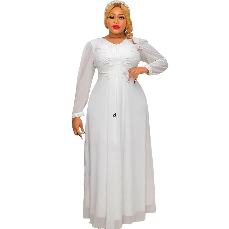 Ramadan Robe Eid Abaya Dubai Muslim Dress Turkey Islam Clothing Djellaba Femme Big Size Dresses For Women Vestido De Mujer