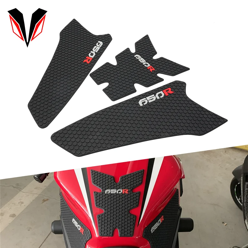 

For HONDA CBR650R CB650R 2019 2020 2021 2022 2023 cbr 650 r cb 650r Tank Grip Pads Protector Sticker Traction 3D Tank Pad Side