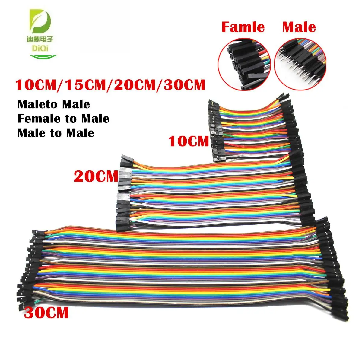 

40PIN 10CM 20CM 30CM Dupont Line Male to Male + Female to Male and Female to Female Jumper Dupont Wire Cable For PCB DIY KIT