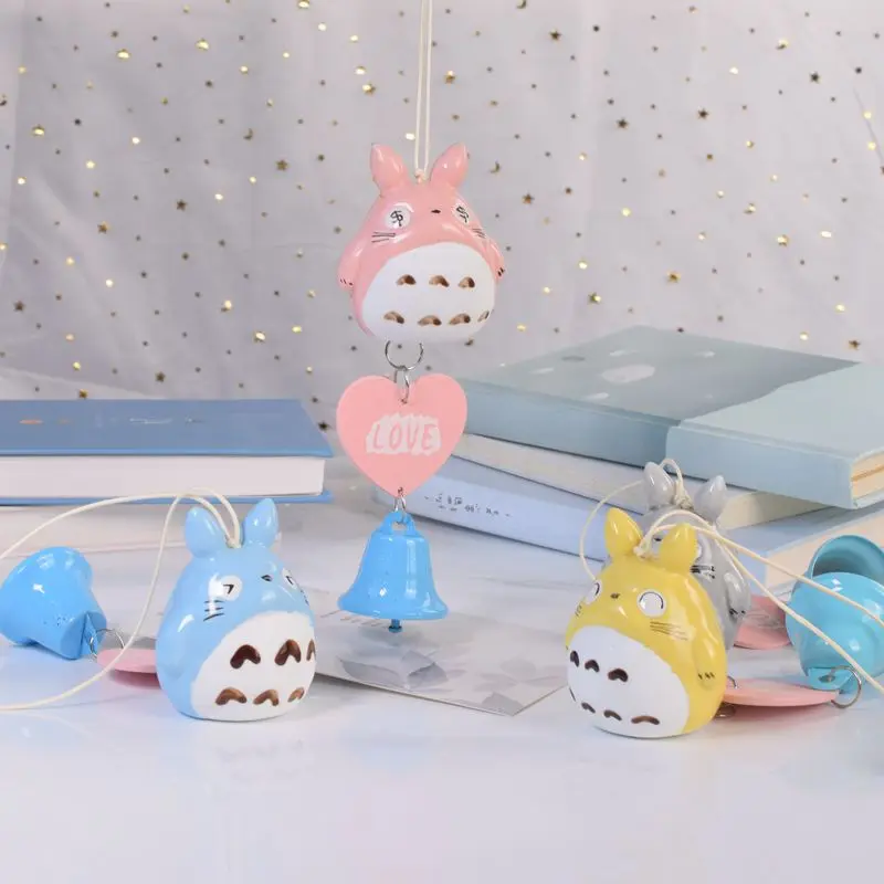 

My Neighbor Totoro Wind Chimes Hayao Miyazaki Anime Ceramic Pendant Kawaii Room Decor Home Decor Birthday Gifts