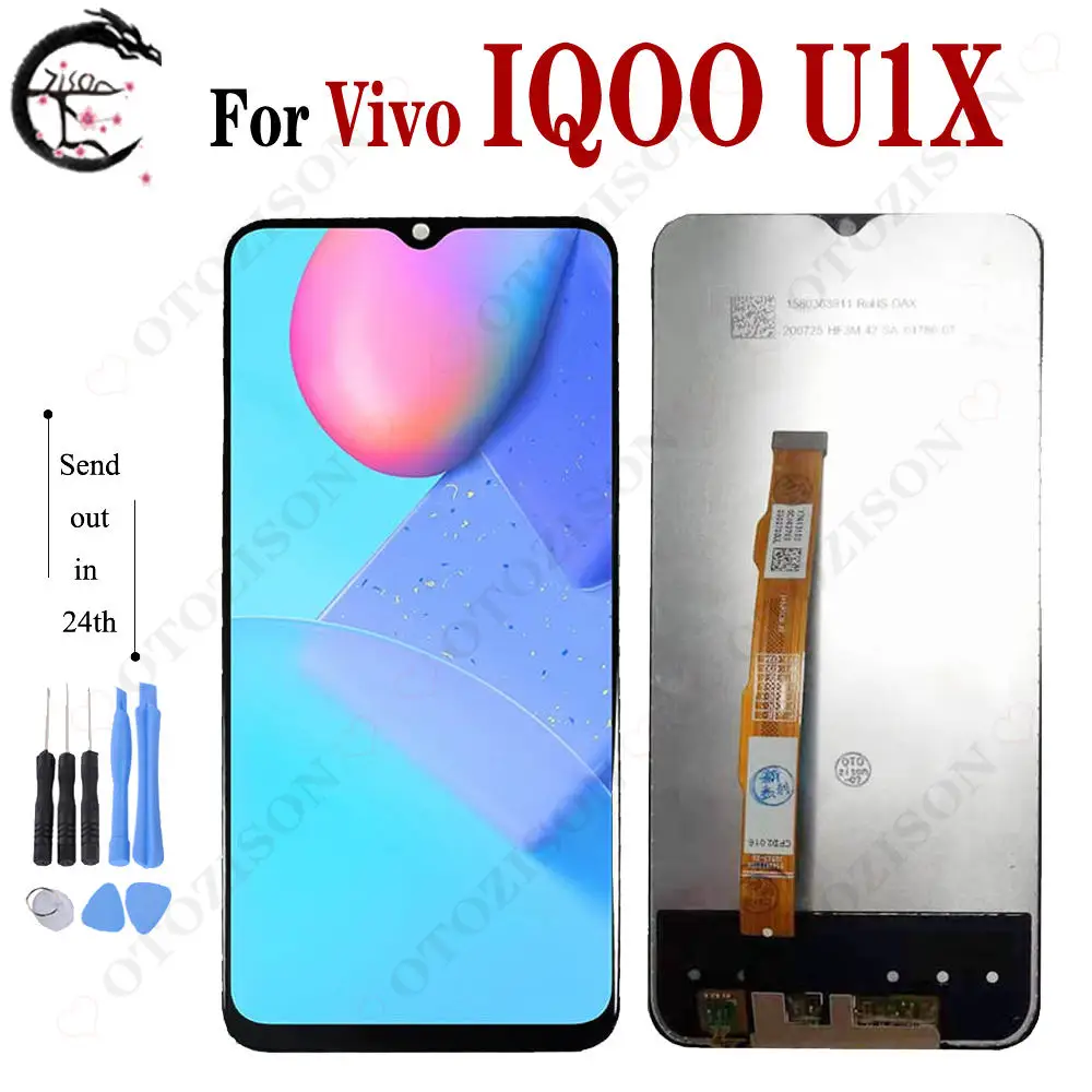 ЖК-дисплей 6,51 дюйма для Vivo IQOO U1X, ЖК-дисплей, сенсорный экран, дигитайзер в сборе, дисплей IQOO U1X, сменный модуль, детали для телефона, тестедок