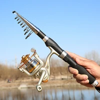 portable telescopic fishing rod frp 1 2 2 1 meter sea fishing pole summer fishing goods tackle