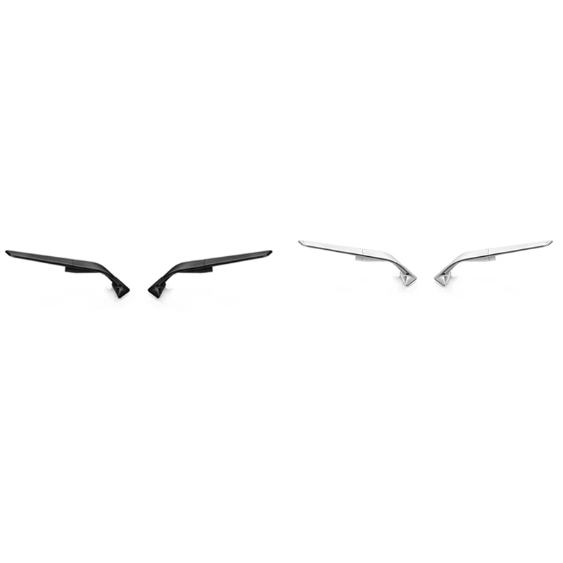 

Motorcycle Side Rear View Mirrors Adjustable Rotating Windwing For Ducati Panigale V2 955 V4 1100 2020 2021 2022 (Black)