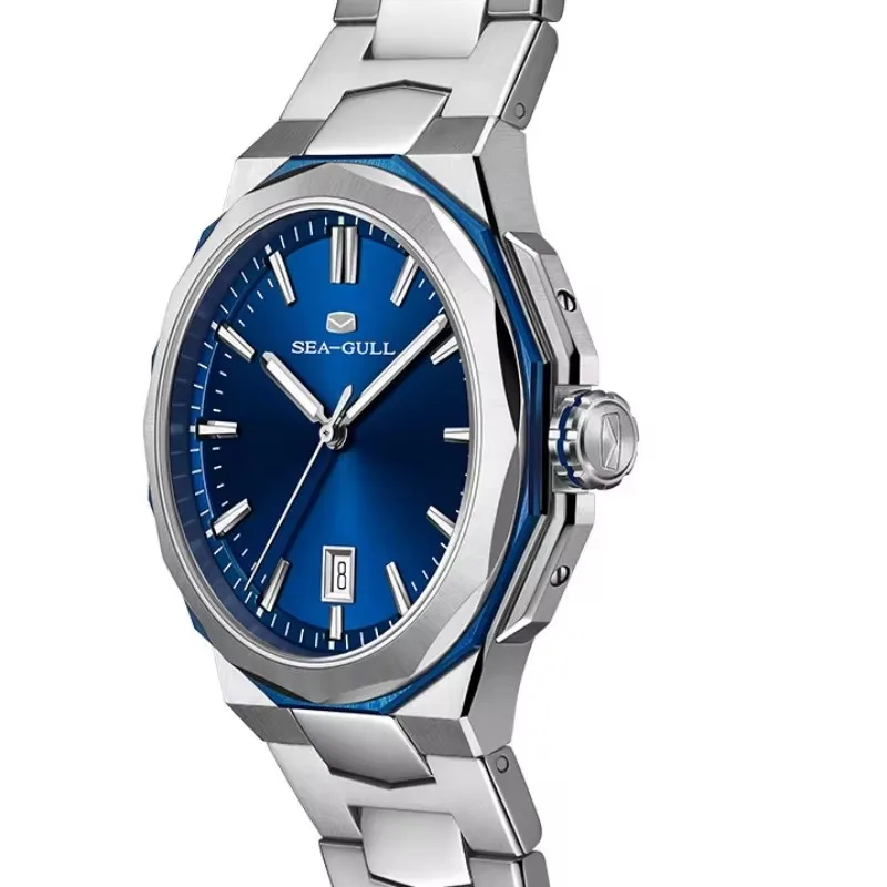 Часы наручные Seagull мужские механические цвет золотой/черный