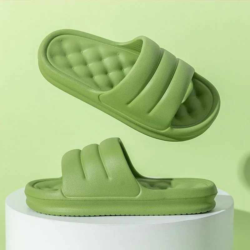 

High-end new thick sole women's slippers home indoor quiet fashion design men's and women's sandals outdoor summer slippers men'