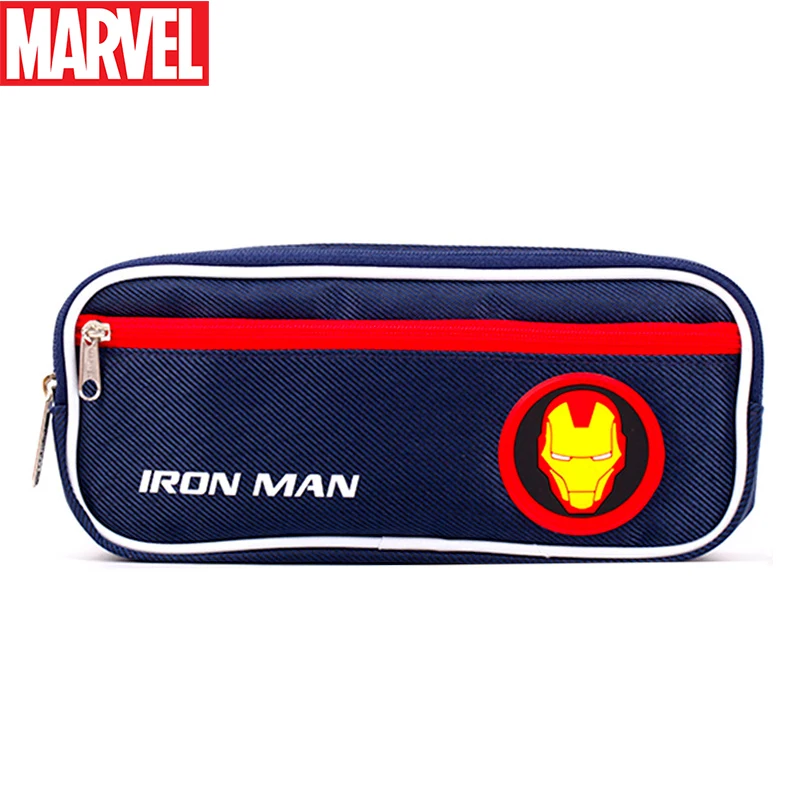 

Чехол для карандашей с Марвел 2022 года, Двухуровневая вместительная Холщовая Сумка для ручек, студенческие канцелярские принадлежности для ...