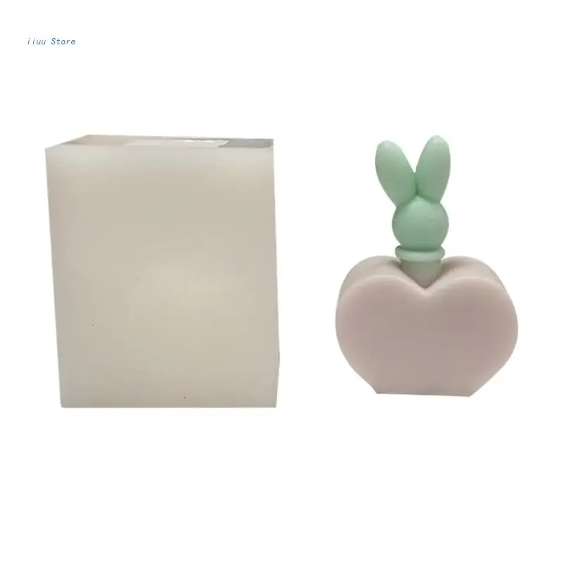 

Rabbit Mold Silicone Mold for Aromatherapy Making 3D Easter Soap Mould