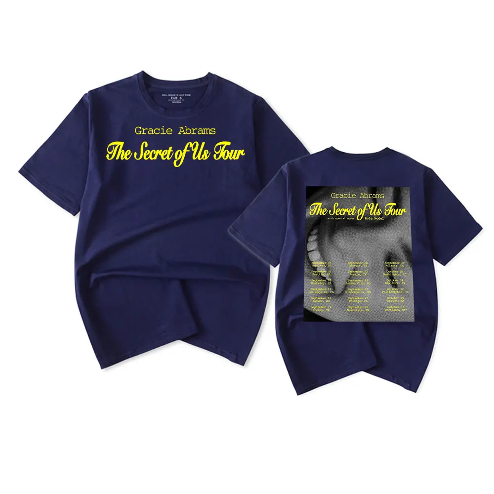 Футболка Gracie Abrams The Secret of Us Tour 2024 Повседневная модная футболка унисекс с короткими