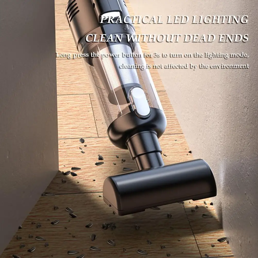 

Беспроводной пылесос, пылеуловитель, ручной автомобильный пылесос, мощная зарядка, всасывание и удаление пыли, бытовой пылесос для влажной уборки Y1X0