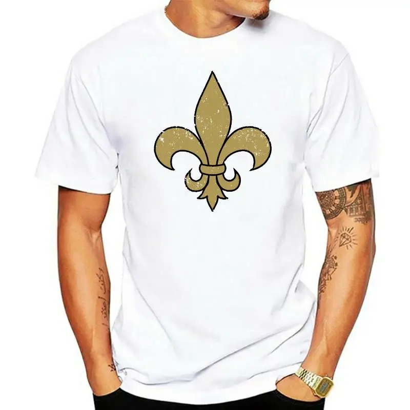 

FLEUR DE LIS T-SHIRT Royal Louis France Sun King Cross French Holy Knight lily