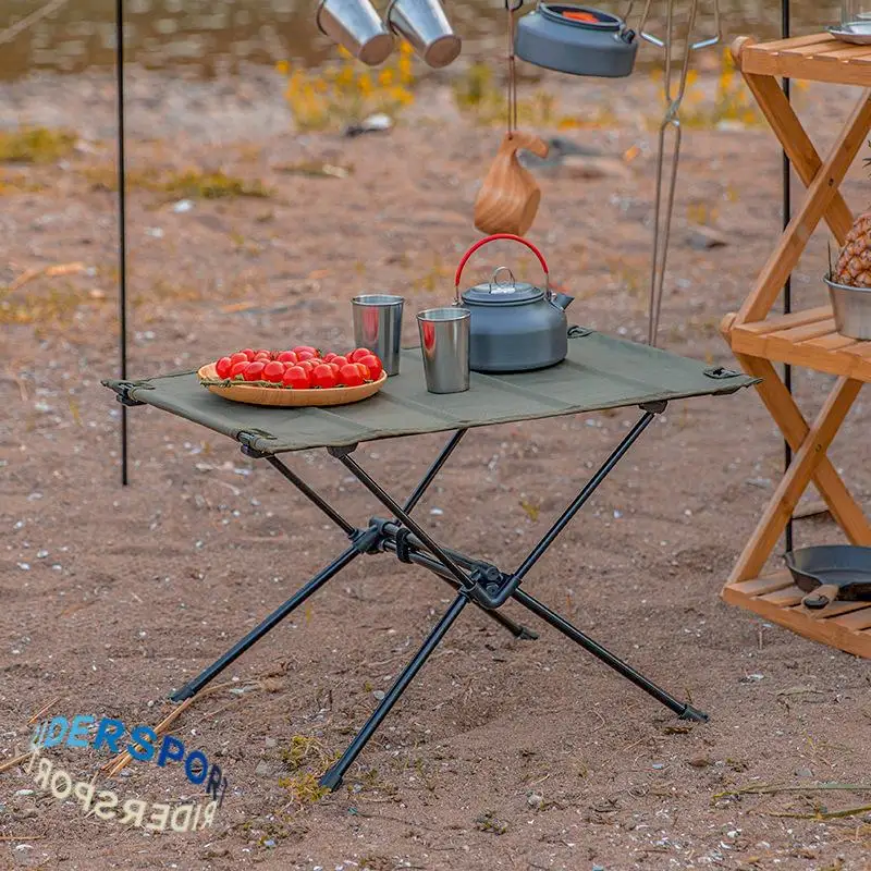 

Сверхлегкий алюминиевый складной стол для пеших прогулок, рыбалки, пикника, барбекю, портативный стол для кемпинга на открытом воздухе, Складная Настольная мебель