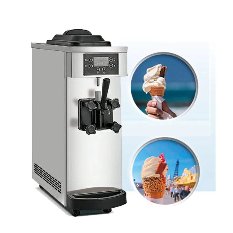 

220V 110V Ice Cream Maker MachineCommercial Good Quality 16L Soft/IceCream Making Machine Single Head