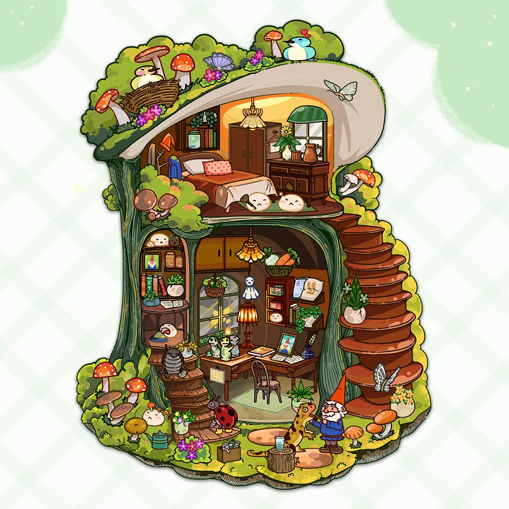 

Миниатюрные наклейки «Грибная хижина» PickJoy