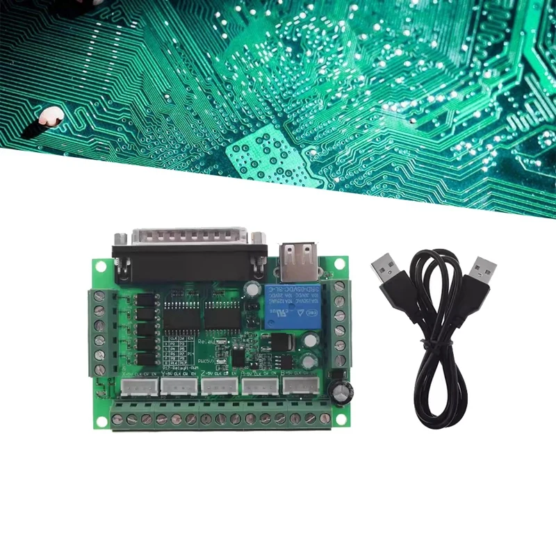 Гравировальный станок MACH3 5-осевая CNC плата с оптическим соединителем для