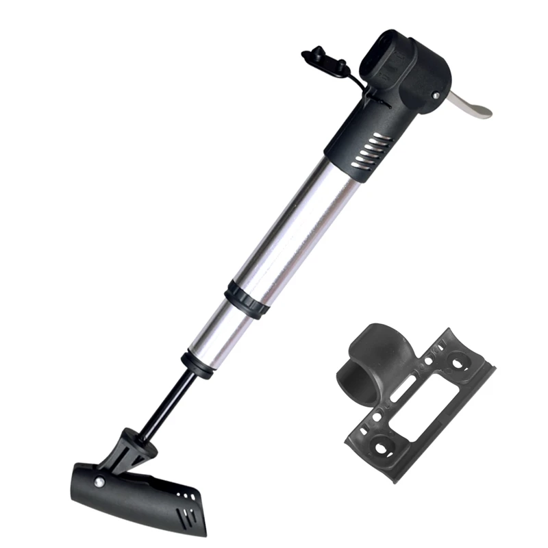 

2Pcs High Pressure Air Inflator Pump Portable Bicycle Pump Bike Hand Pump with Holder for Schrader and Presta Valve