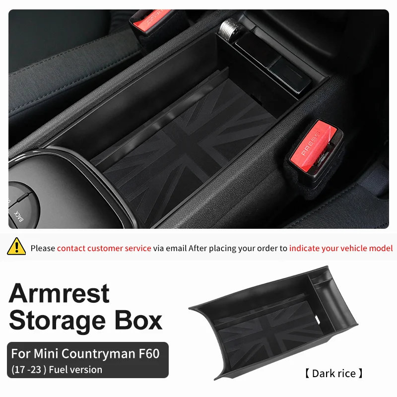 

Для Mini Countryman F60 2017-2023 топливная версия центральный подлокотник ящик для хранения ABS центральный ящик для хранения автомобильных аксессуаров